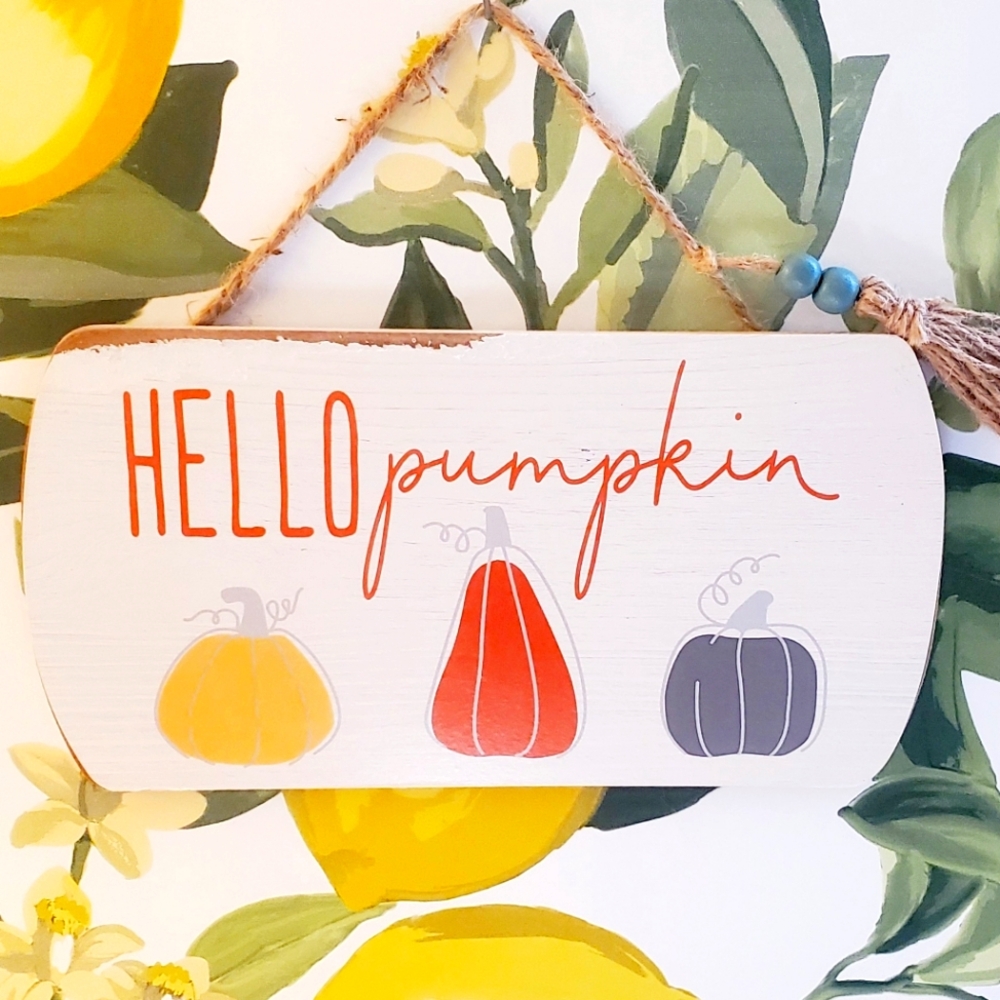 Hello Pumpkin Wall Decor